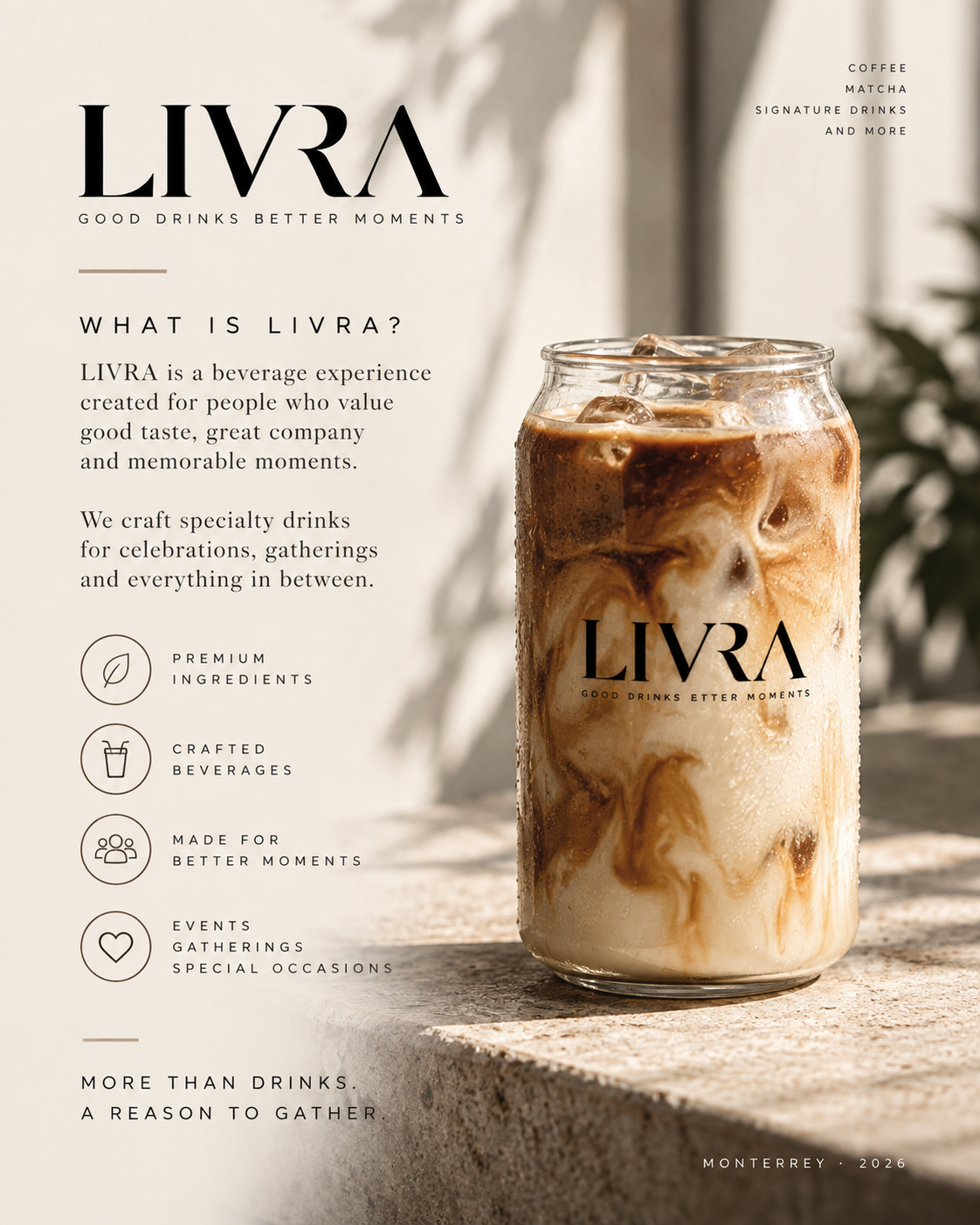 LIVRA CAN iced crafted beverage